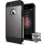 Spigen Armor strapabíró vékony fedél Apple iPhone SE (2016) / 5S készülékre - fémes palakő