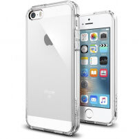 Spigen ultravékony edzett tok Apple iPhone SE (2016) / 5S / 5 - átlátszó