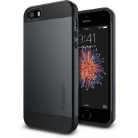 Spigen vékony Armor védőtok Apple iPhone SE (2016) / 5S - fekete