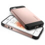 Spigen vékony Armor védőtok Apple iPhone SE (2016) / 5S / 5 - rózsaszín-fekete