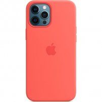 Eredeti Apple szilikon tok MagSafe -vel iPhone 12 Pro Max - pink citrus