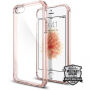 Spigen Crystal Shell védő polikarbonát fedél Apple iPhone SE (2016) / 5S - átlátszó-rózsaszín