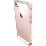 Spigen Crystal Shell védő polikarbonát fedél Apple iPhone SE (2016) / 5S - átlátszó-rózsaszín