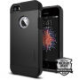 Spigen Armor strapabíró vékony fedél Apple iPhone SE (2016) / 5S készülékre - fekete