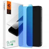 Spigen Glas tR Antiblue HD 2D edzett üveg - iPhone - 12 Pro Max - átlátszó