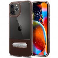 Spigen Slim Armor Essential tok állvánnyal - iPhone 12 Pro Max - rózsaszín