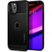 Spigen Rugged Armor tok iPhone 12 Pro Max - fekete