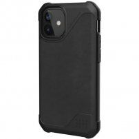UAG Metropolis LT LTHR flip cover borító - iPhone 12 mini - fekete