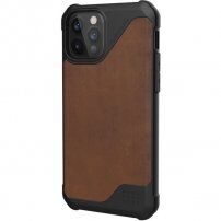 UAG Metropolis LT LTHR flip cover borító - iPhone 12 / 12 Pro - barna