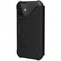 UAG Metropolis FIBR flip cover borító - iPhone 12 mini - fekete