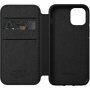 Nomad Folio bőr flip cover borító - iPhone 12 mini - fekete