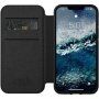 Nomad Folio bőr flip cover borító - iPhone 12 / 12 Pro - fekete