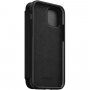 Nomad Folio bőr flip cover borító - iPhone 12 / 12 Pro - fekete