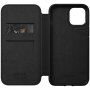 Nomad Folio bőr flip cover borító - iPhone 12 Pro Max - fekete