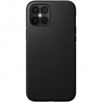 Nomad Rugged tartós bőr tok - iPhone 12 Pro Max - fekete