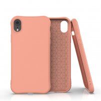 Strapabíró matt tok puha műanyagból - iPhone XR - narancssárga