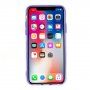 Neon tok puha műanyagból - iPhone X / XS - lila