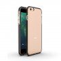 Transzparens tok színes kerettel puha műanyagból - iPhone 6 Plus / 6S Plus - fekete