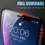 Matt edzett üveg 2,5D teljes kijelzőre - iPhone 12 Pro Max - fekete keret
