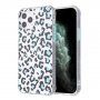 Tok leopárd mintával - iPhone 12 mini - kék