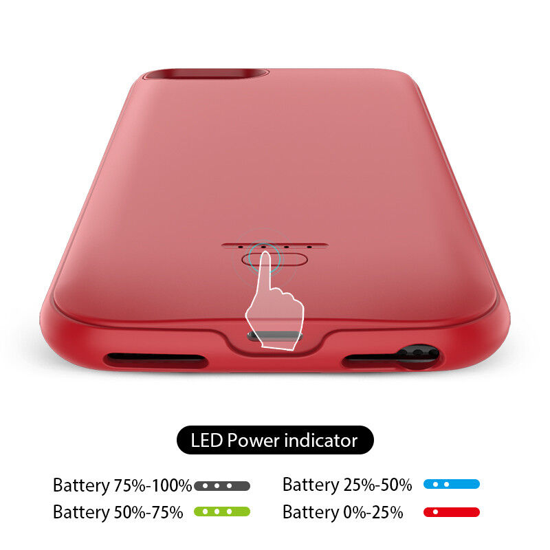Tok külső akkumulátorral 4000 mAh - iPhone 6 / 6S / 7 / 8 / SE (2020/2022) - fekete Tok külső akkumulátorral 4000 mAh - iPhone 6 / 6S / 7 / 8 / SE (2020/2022) - fekete
