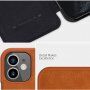 Nillkin Qin PU műbőr pénztárca borító - iPhone 12 mini - fekete