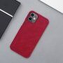 Nillkin Qin PU műbőr pénztárca borító - iPhone 12 mini - piros