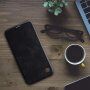 Nillkin Qin PU műbőr pénztárca borító - iPhone 12 / 12 Pro - fekete