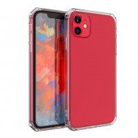 Puha műanyag tok kiegyenesített sarkakkal - iPhone 12 / 12 Pro - transzparens