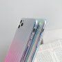 Recézett fém hatású tok - iPhone 12 mini - kék