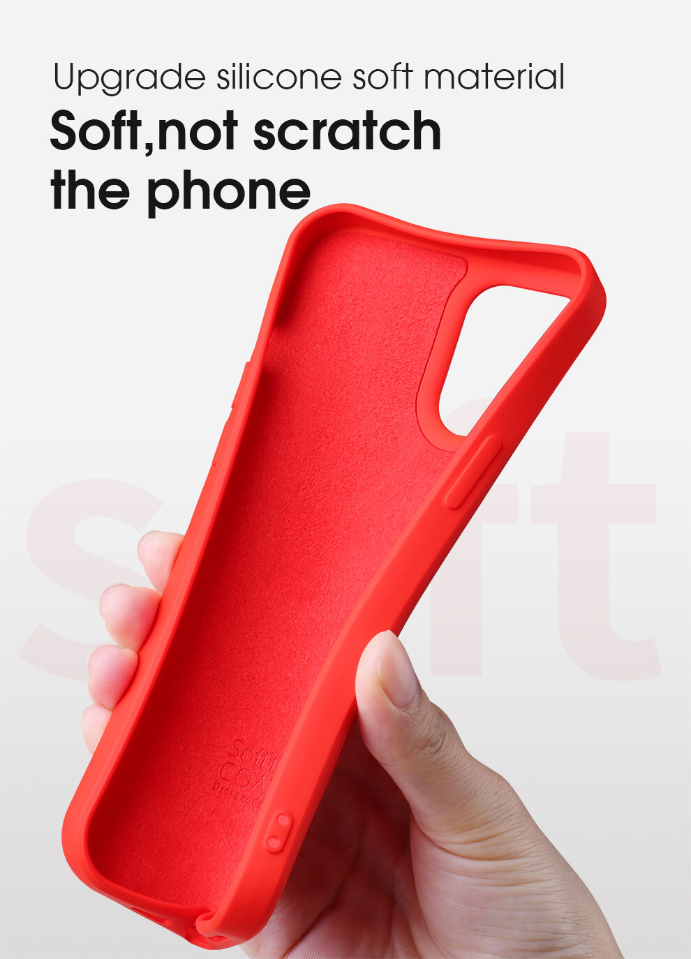 X-Level sima szilikon tok - iPhone 12 mini - homok rózsaszín