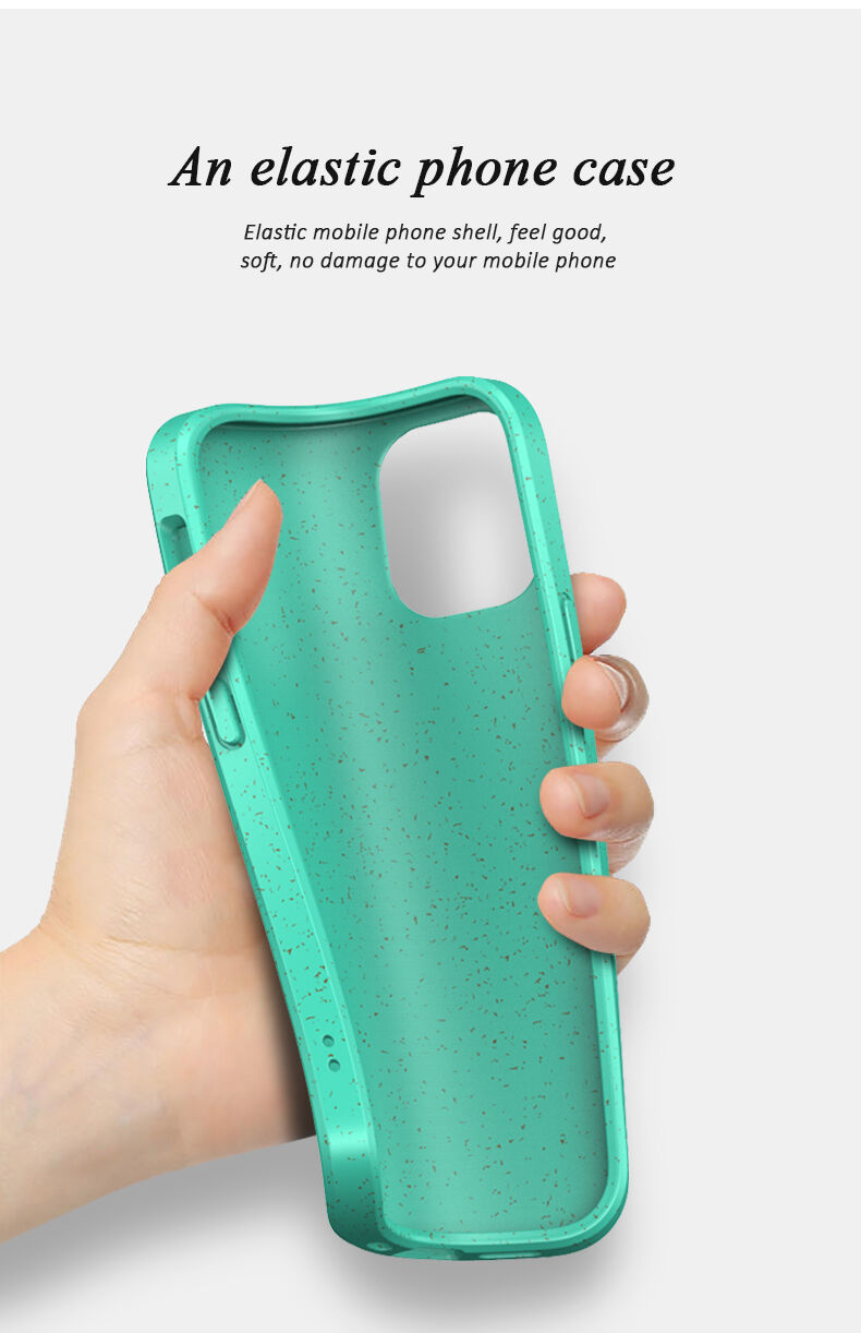 Matt ökológiailag lebomló tok - iPhone 12 / 12 Pro - sárga