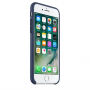 Eredeti bőr tok Apple iPhone 7 készülékre - éjféli kék