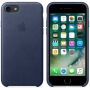 Eredeti bőr tok Apple iPhone 7 készülékre - éjféli kék
