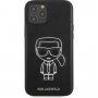 Karl Lagerfeld Embossed PU műbőr tok - iPhone 12 Pro Max - fekete