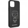 Karl Lagerfeld Embossed PU műbőr tok - iPhone 12 Pro Max - fekete