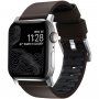 Nomad Active Pro hidrofób bőr szíj - Apple Watch Ultra 49mm / 46mm / 45mm / 44mm / 42mm - barna-ezüst