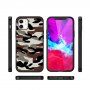 NXE tok terepmintás mintával - iPhone 12 / 12 Pro - kávé barna