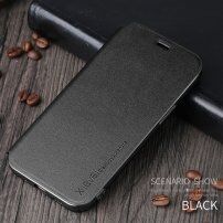 X-Level bőr flip cover borító állvánnyal - iPhone 12 mini - fekete