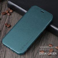 X-Level bőr flip cover borító állvánnyal - iPhone 12 mini - zöld