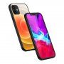 NXE puha tok színes körök mintával - iPhone 12 / 12 Pro - sárga