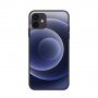 NXE puha tok színes körök mintával - iPhone 12 / 12 Pro - sötétkék