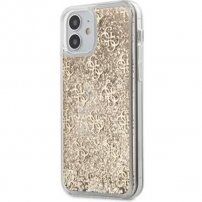 Guess 4G Liquid Glitter tok - iPhone 12 mini - arany