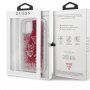 Guess Liquid Glitter Charms tok - iPhone 12 Pro Max - málnaszínű