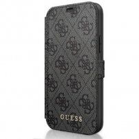 Guess 4G Book flip cover borító - iPhone 12 / 12 Pro - szürke