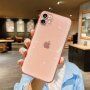 Matt transzparens csillogó tok - iPhone 11 - narancssárga