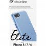 Cellularline Elite PU műbőr tok - iPhone 6 / 7 / 8 / SE (2020/2022) - világoskék