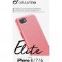 Cellularline Elite PU műbőr tok - iPhone 6 / 7 / 8 / SE (2020/2022) - narancssárga