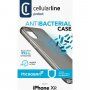 Cellularline Antimicrob antimikrobiális tok puha műanyagból - iPhone XR - fekete