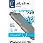 Cellularline Antimicrob antimikrobiális tok puha műanyagból - iPhone 7 / 8 / SE (2020/2022) - fekete